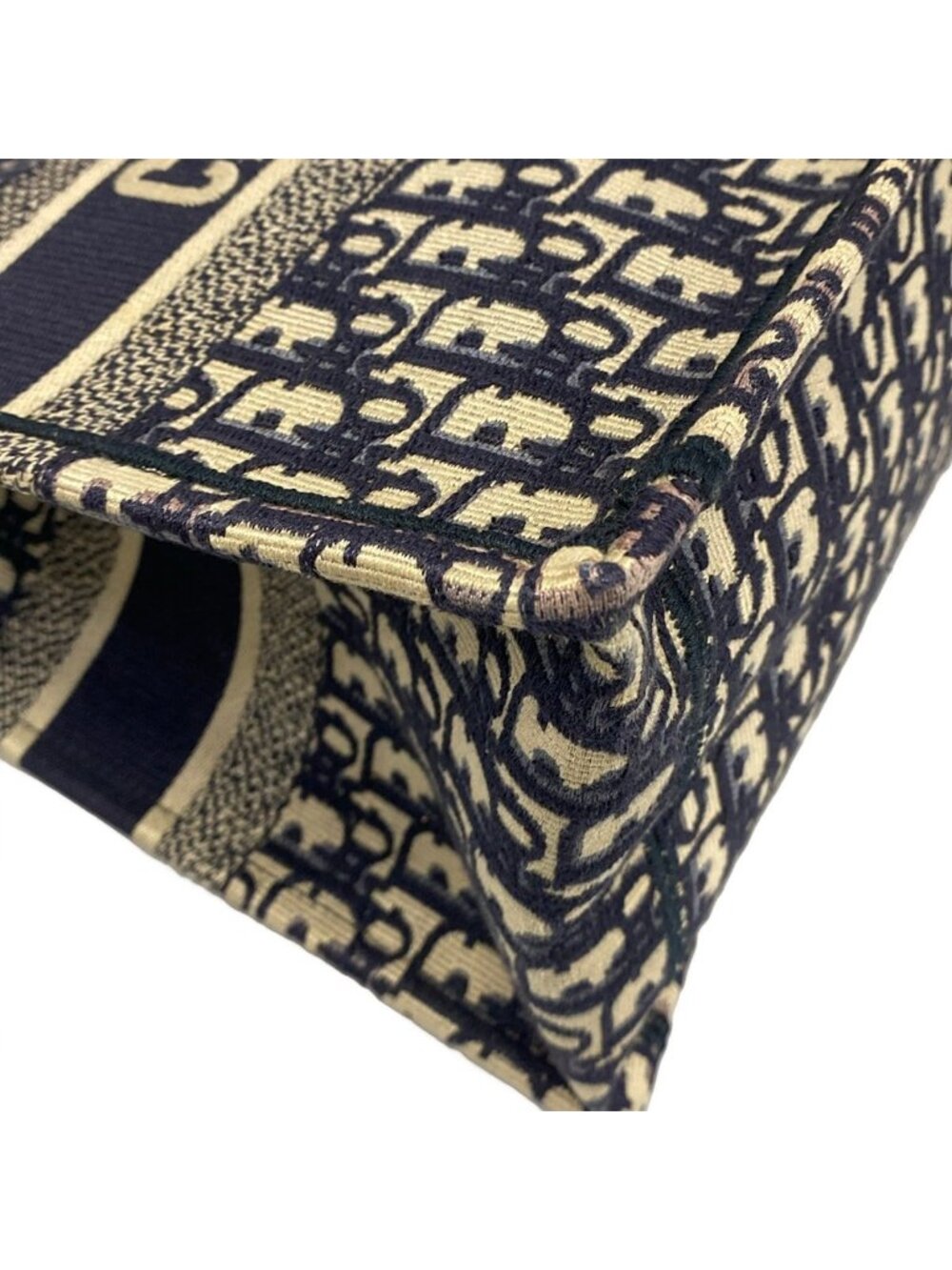 Dior Tote Book Vintage Small Ivory Navy - Picture 6 of 15